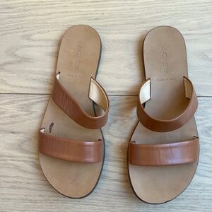 J. Crew Brown Leather Sandal US 8